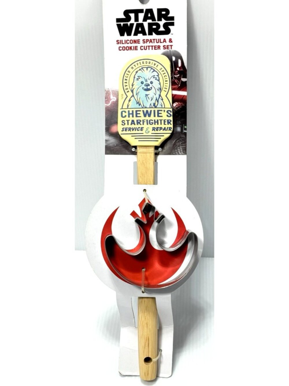 Star Wars Silicone Spatula & Cookie Cutter Set Disney Chewie's Starfighter